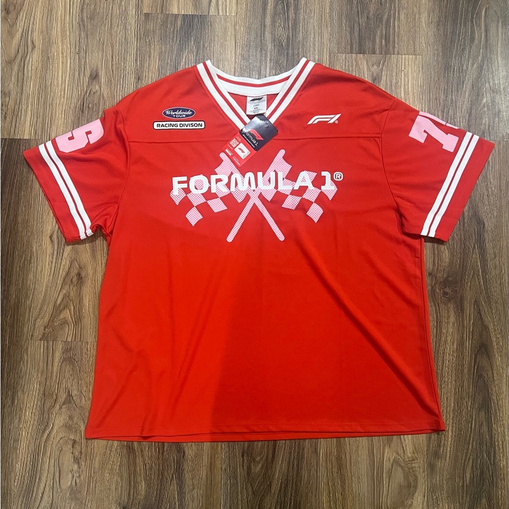 Formula 1 F1 Racing Division Red Jersey Top Worldwide Tour Women's XXL